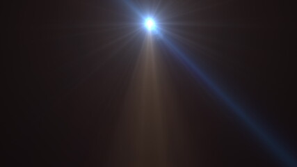 4K White warm heaven lights from above soft optical lens flares shiny animation art background...