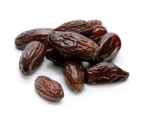 Dries dates isolated on a white background
