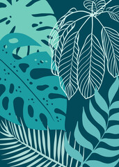 Modern universal art poster. Abstract background. Wall art.