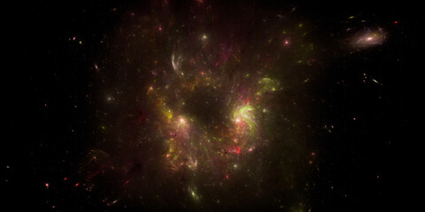 Banner Star field background . Starry outer space background texture . Colorful Starry Night Sky Outer Space background. 3D illustration