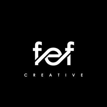 FEF Letter Initial Logo Design Template Vector Illustration