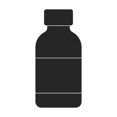 Omega oil vector black icon. Vector illustration oil fish on white background. Isolated black illustration icon of omega fish.