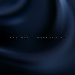 Beautiful Blue Satin. Drapery Background, Mesh Vector Illustration