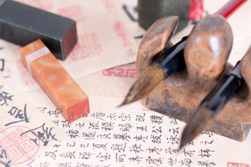 Calligraphy and seal art