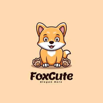Fox Cute Cartoon Logo