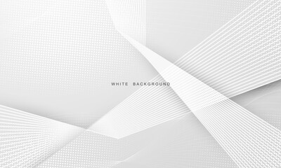 Abstract white background poster with dynamic. technology network Vector illustration.