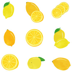 Food Cute Lemon Fruit Multiple