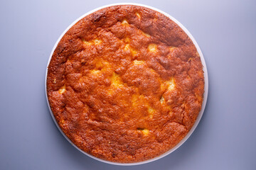 Bizcocho de almendra tradicional cake from north spain.