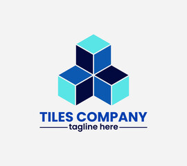 Tiles company logo with construction, tiles floor, decoration, tiler, tiles pattern, tiles, building, and business company logo.