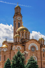 Orthodox Church in the middle of European city
