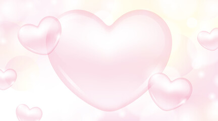 Romantic flying heart background. Vector illustration for valentine's day, mother's day , women's day, greeting card, shop, invitation, discount, sale, flyer, decoration.