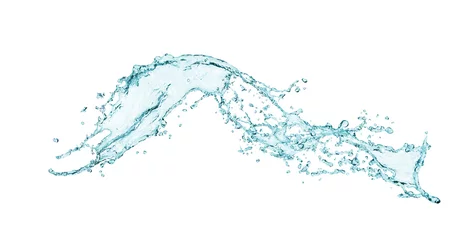 Foto op Plexiglas Beautiful splash of water on a white background © vipman4