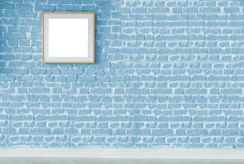 bright empty interior design, stone wall.