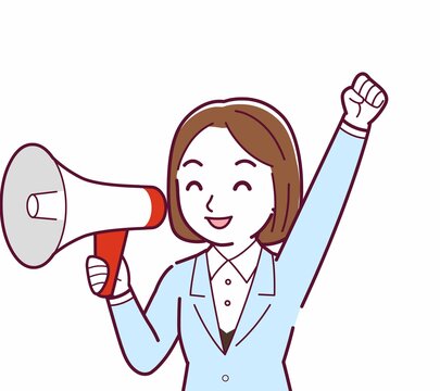 recommend clip art: スーツを着た女性