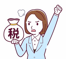 スーツを着た女性