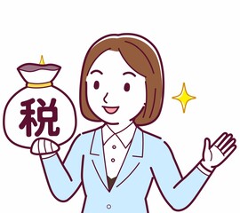 スーツを着た女性
