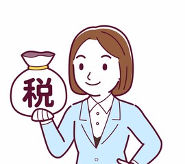 スーツを着た女性