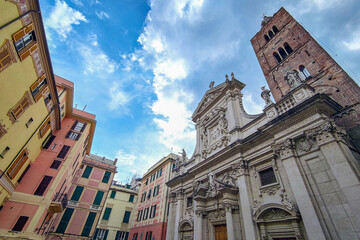 Varazze old medieval church cathedral Saint Ambrogio