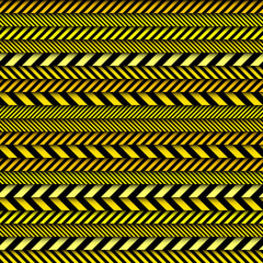 Vector pattern. Police line. Seamless image. Vector image.