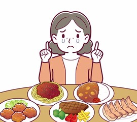 たくさん食べ物を食べる人