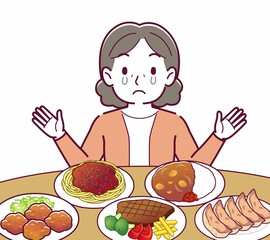 たくさん食べ物を食べる人