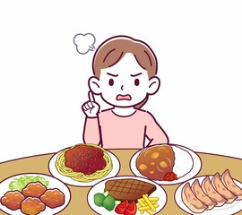 たくさん食べ物を食べる人