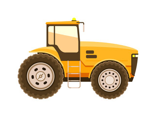 Fototapeta premium Tractor heavy technique isolated on white background