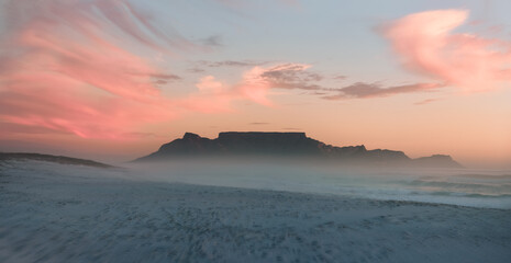 Table mountain Peach Sky