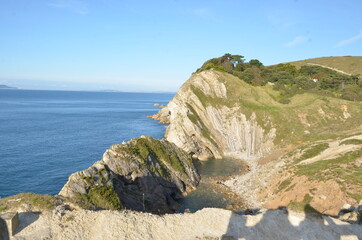 Lulworth Cove on Jurassic Coast 