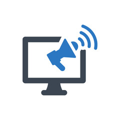 Television advertisement icon