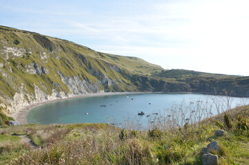 Lulworth Cove on Jurassic Coast 