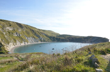 Lulworth Cove on Jurassic Coast 
