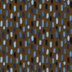Seamless brown pattern with colored strokes
