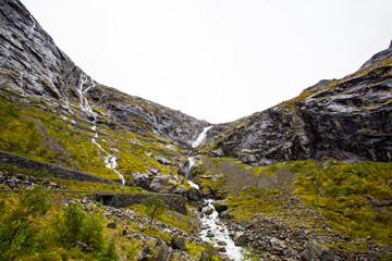 Autumn in Trollstigen road, South of Norway. Europe