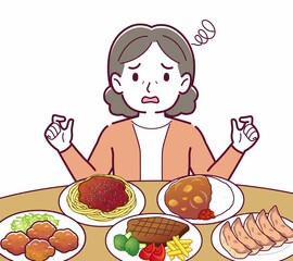 食べ放題を楽しむ人