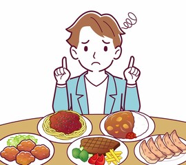 たくさん食べ物を食べる人