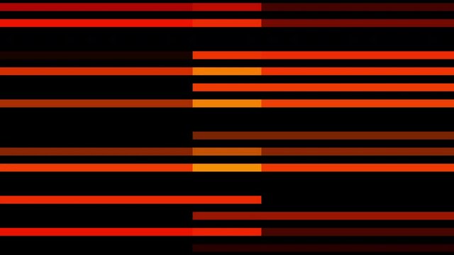 Red horizontal neon stripes. Colorful background animation. Bright lines backdrop for presentation.