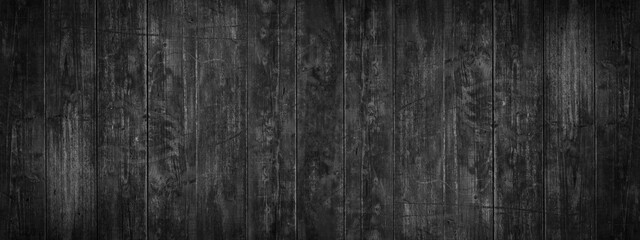 old black grey rustic dark wooden texture - wood background panorama long banner