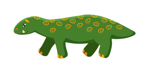 Cute dinosaur brontosaurus isolated on white background