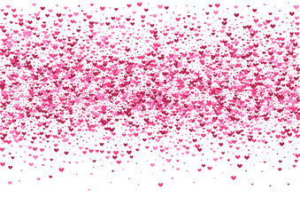 Rose Element Heart Wallpaper. Red Many Background. Pink Confetti Friendship. Purple Valentin Illustration. Marry Backdrop.