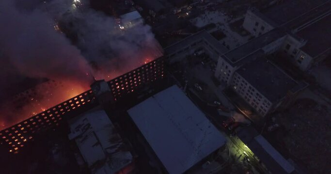 Nevskaya Manufactura is on fire