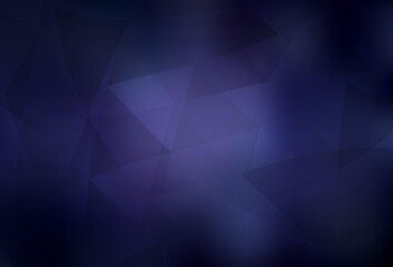 Obraz premium Dark Purple vector shining triangular backdrop.