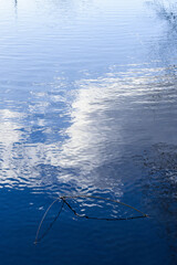 Reflections in water make a relaxing abstract background