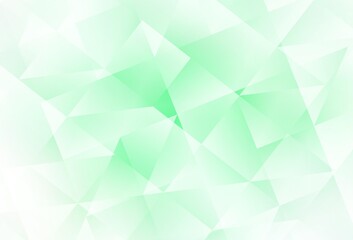 Light Green vector shining triangular layout.