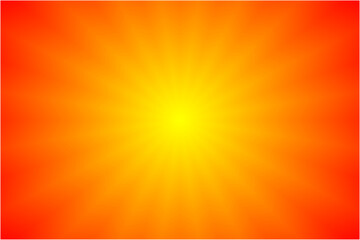 Obraz premium 赤と黄色の集中グラデーション