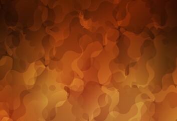 Dark Orange vector texture with abstract forms.