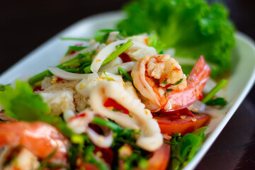 spicy seafood salad