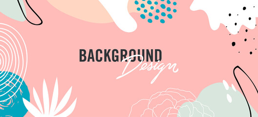 Modern abstract elements set, minimal design, vector illustration.