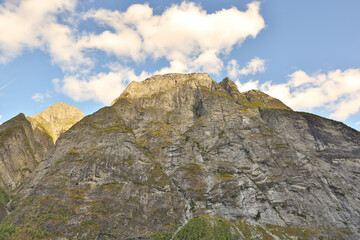  mountain landscape with clouds