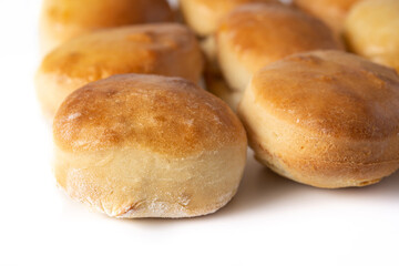 American crush butter biscuits isolated on white background
